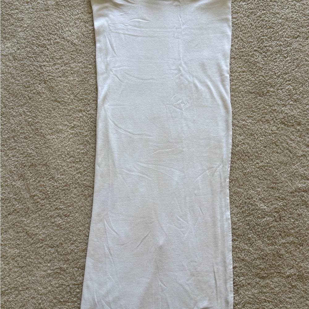 Cotton Citizen White Ribbed Midi Skirt Size Small